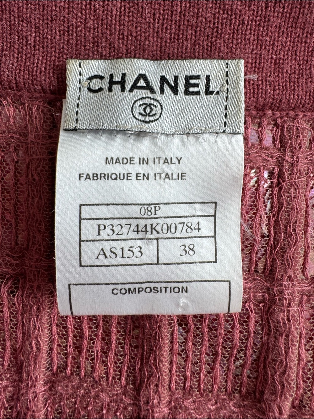 Chanel Spring 2008 Mauve Sequin Grid Cardigan - Picture 7 of 9